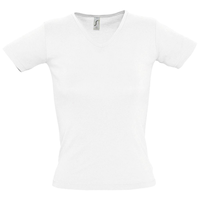 Заказать Футболка женская Lady 220 с V-образным вырезом, белая