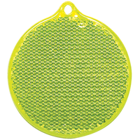 Заказать Пешеходный светоотражатель «Круг», неон-желтый