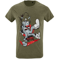 Заказать Футболка мужская «Ну, накати!», хаки