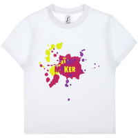 Заказать Футболка детская «Пятно Maker», белая