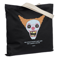 Заказать Холщовая сумка «Цирк» с внутренним карманом, черная