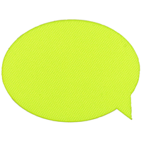 Заказать Наклейка тканевая Lunga Bubble, M, желтый неон