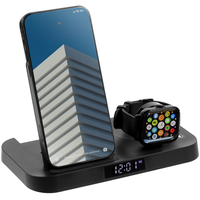 Заказать Зарядная станция с часами Clock Nest, черная