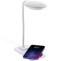 Заказать Настольная лампа с беспроводной зарядкой Modicum, белая
